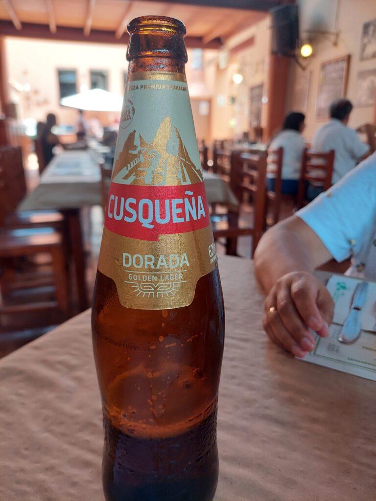 Cusqueña beer at Bolivariano Restaurant Pueblo Libre