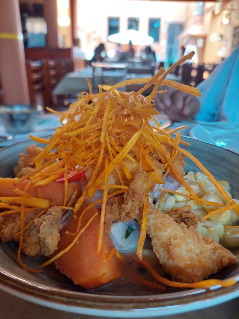 Ceviche carretillero at Bolivariano Restaurant Pueblo Libre