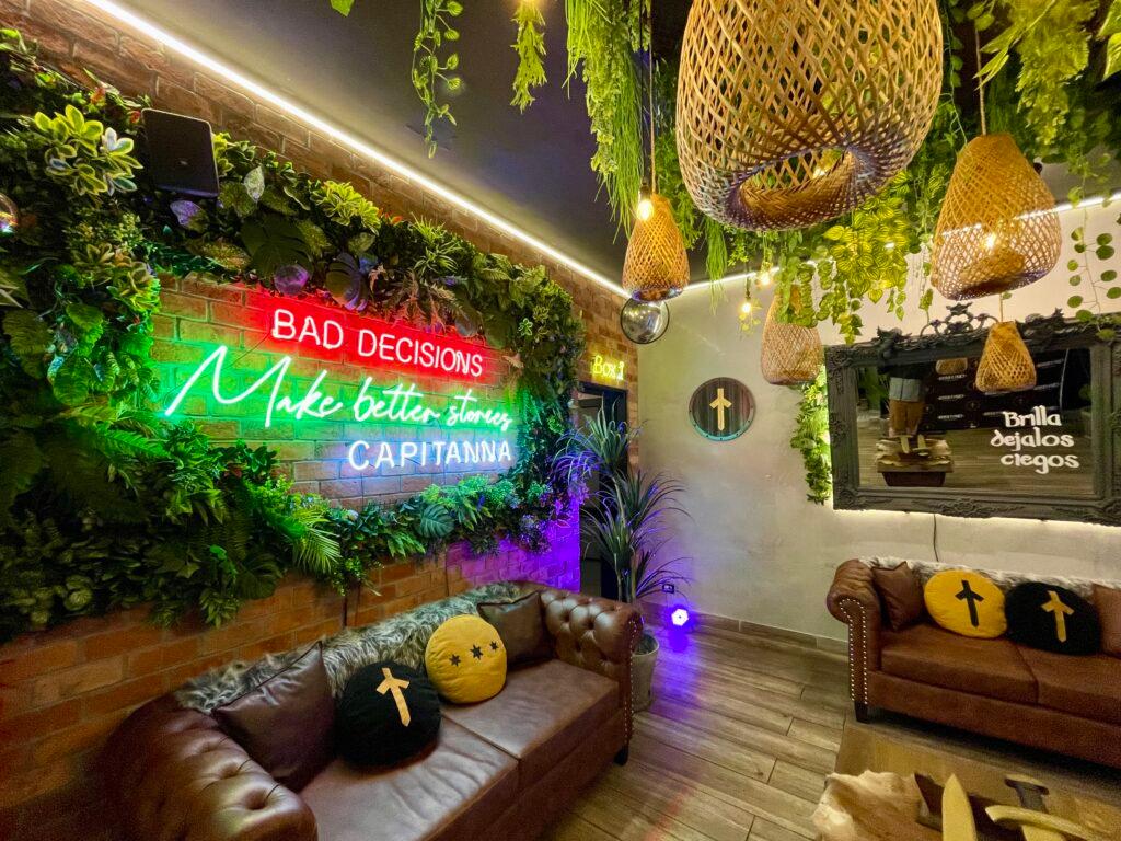 Ground floor of Capitanna Fusión cocktail bar in Pueblo Libre Lima