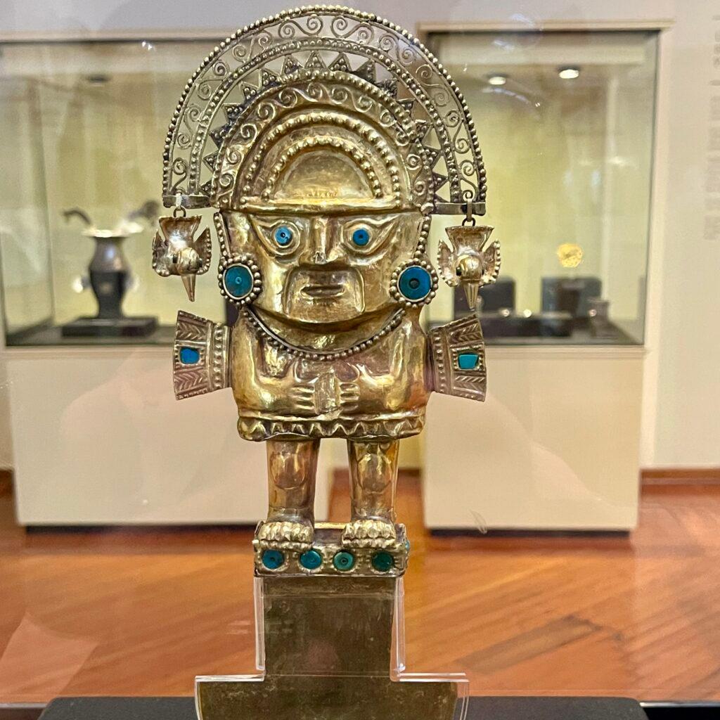 The famous Tumi, symbol of Peru, in Pueblo Libre Lima Peru