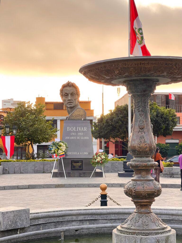 Traditional Colonial era costumes in Pueblo Libre, Lima Peru