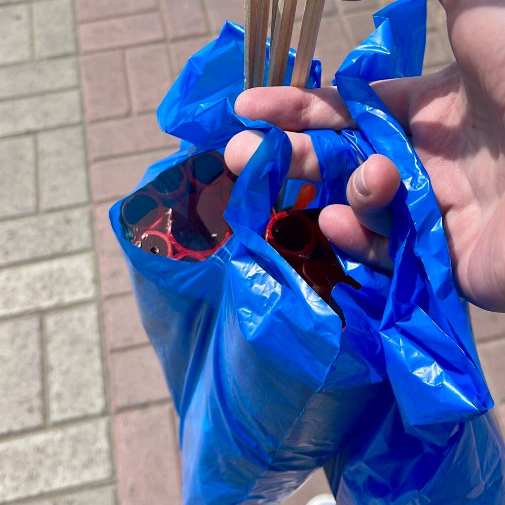 Christmas fireworks in Pueblo Libre Lima in December