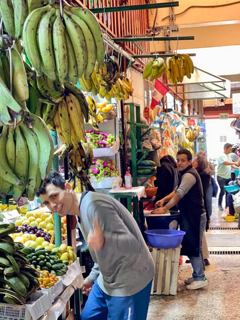 Fruits and Vegetables in the traditional Mercado de Pueblo Libre