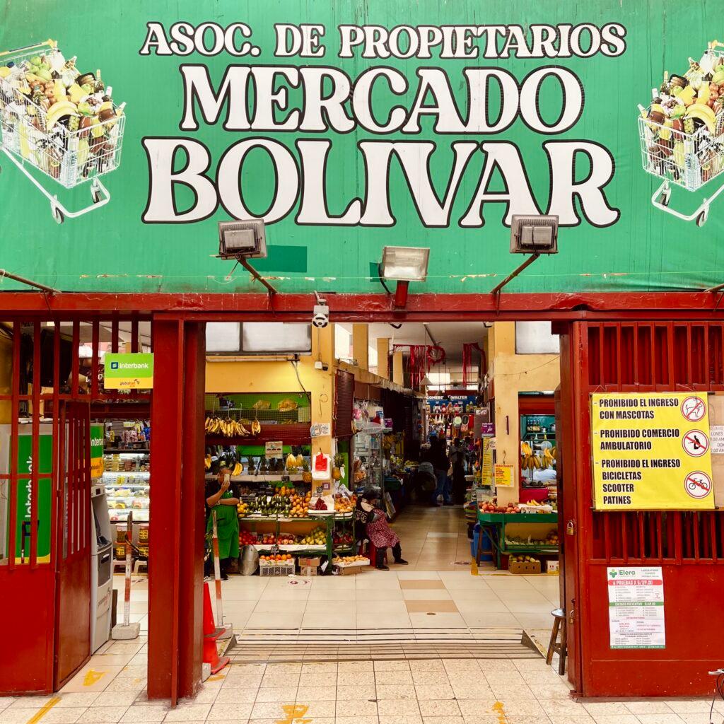 Simon Bolivar Market in Pueblo Libre