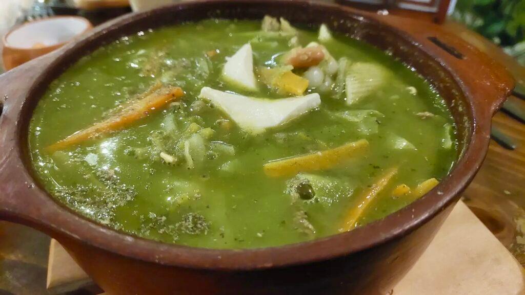Sopa Menestrón (Peruvian Minestrone Soup) at Plaza Mayor in Pueblo Libre
