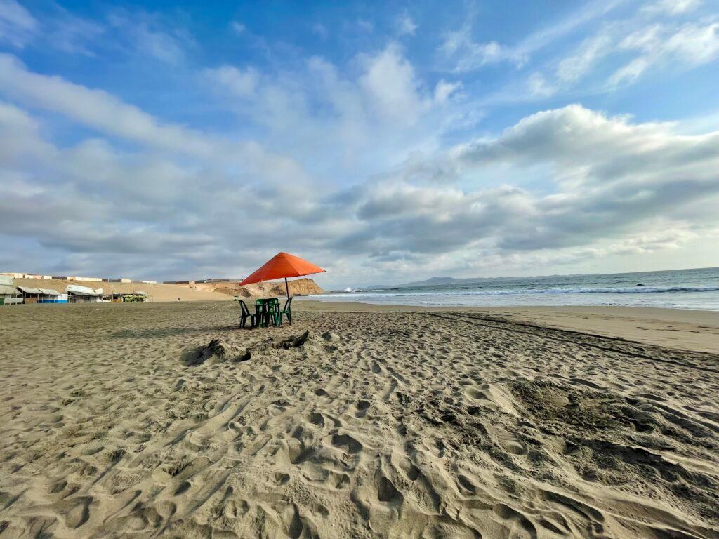 Beach in Huacho in Summer