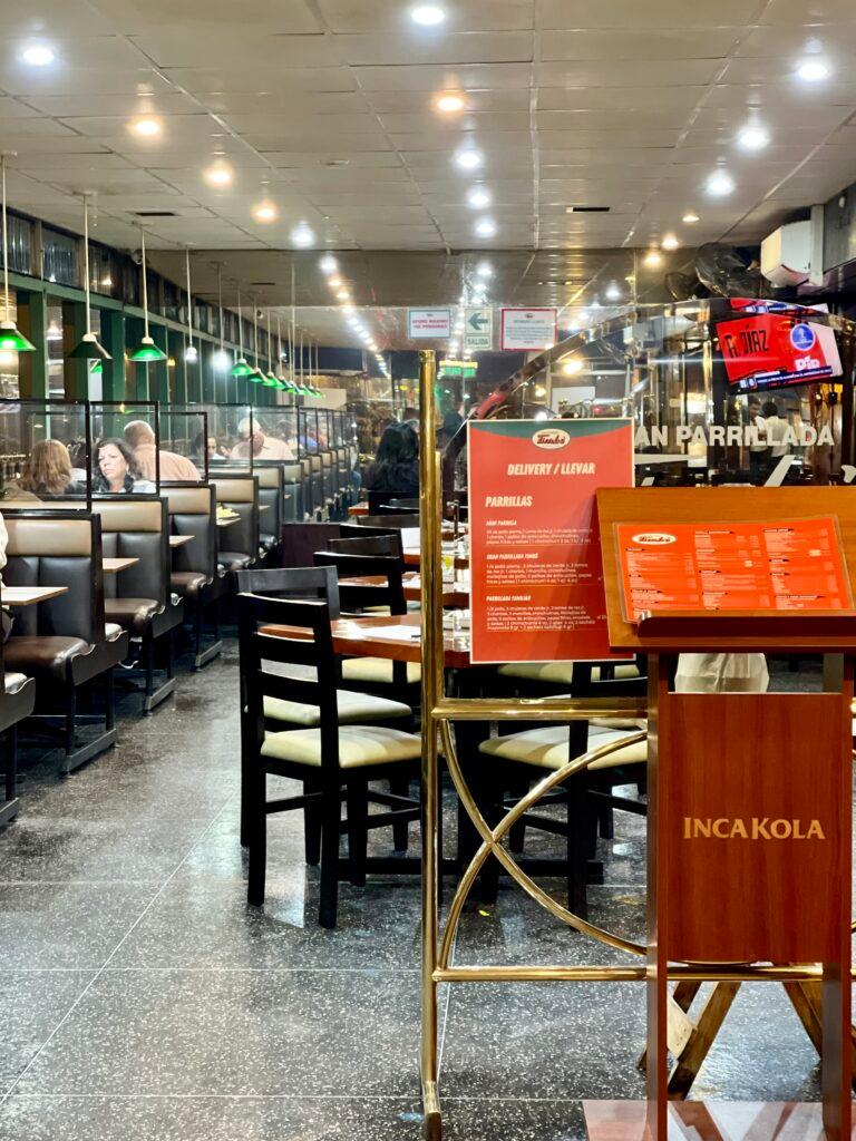 Inside Gran Parrillada Timbó in Lima