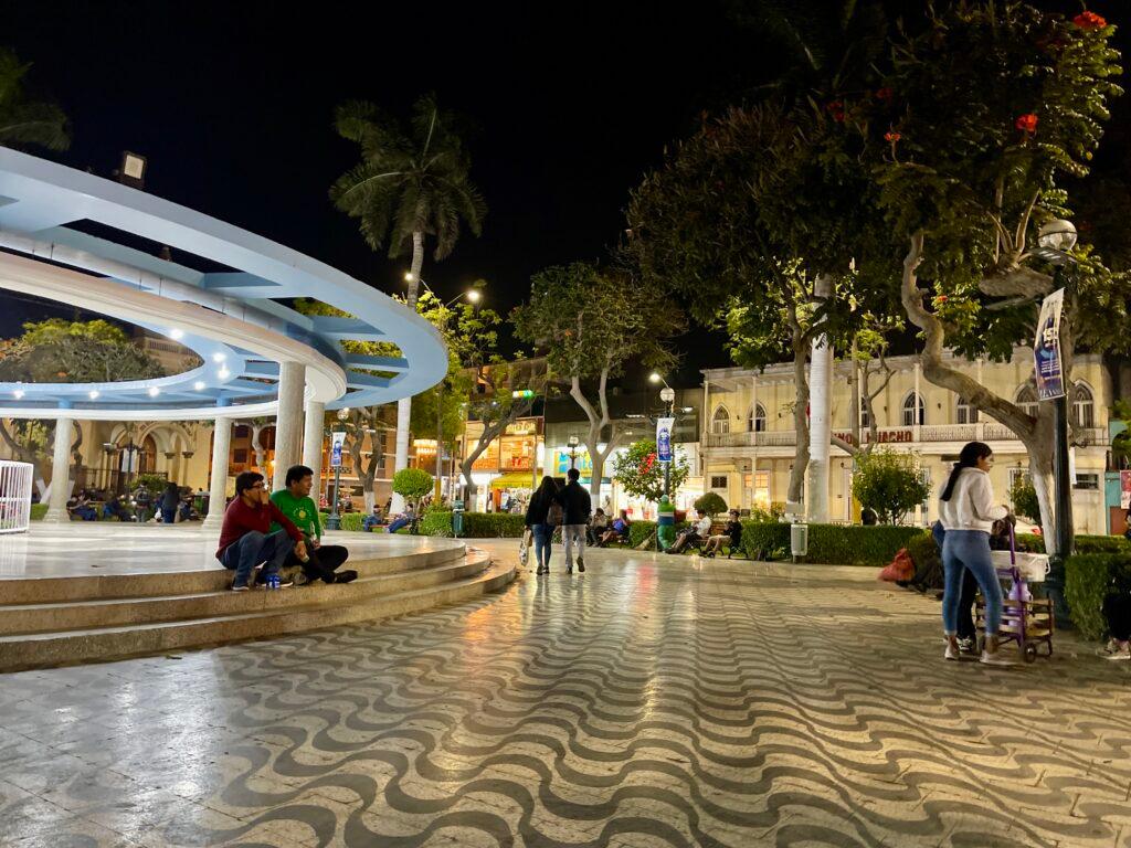 Plaza Mayor of Huacho near Lima