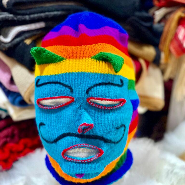 Colorful Peruvian balaclava.