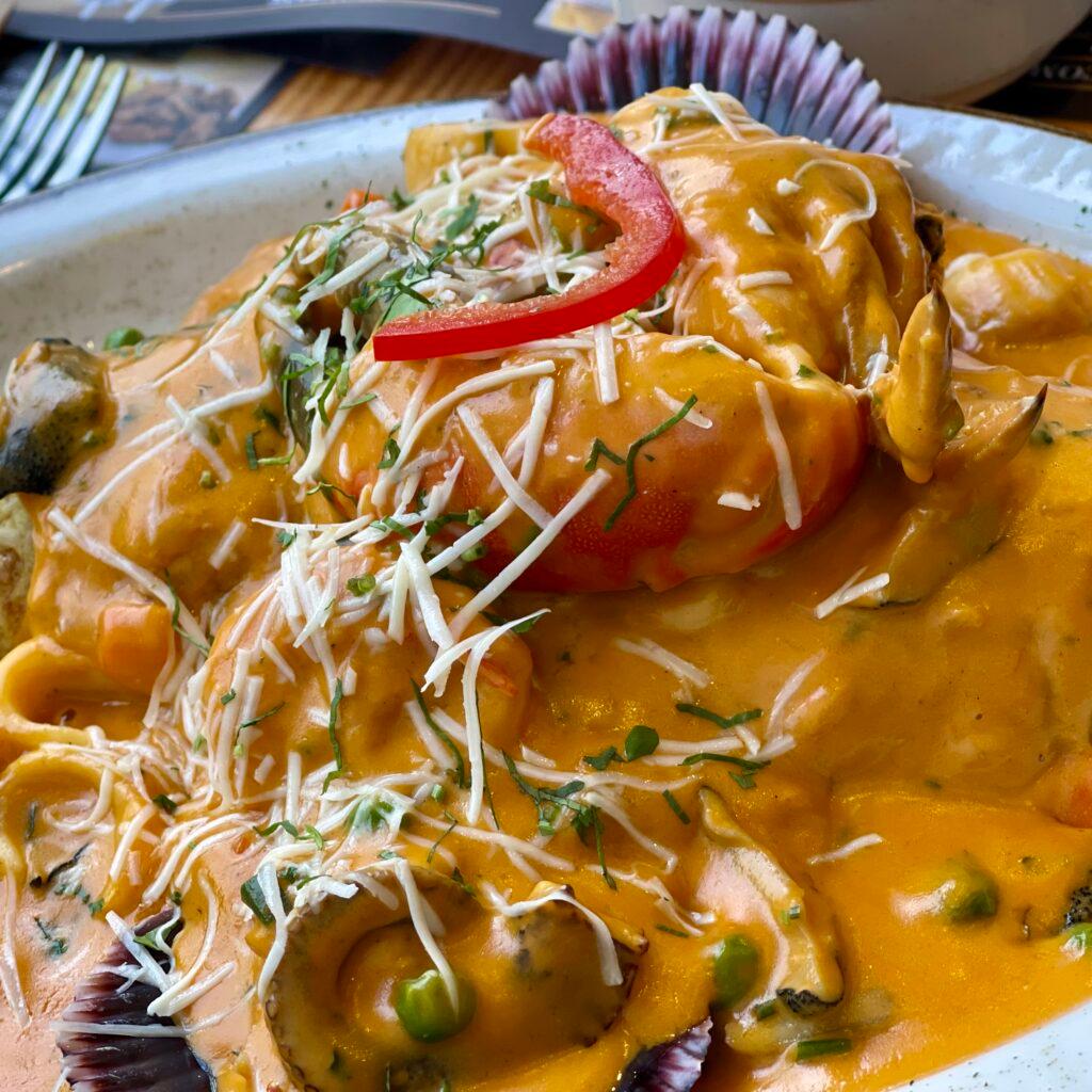 Seafood stew at La Pescadora in Magdalena del Mar