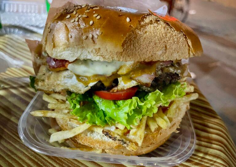 The best Hamburger in Lima Peru is the Royal from Chisos in Pueblo Libre